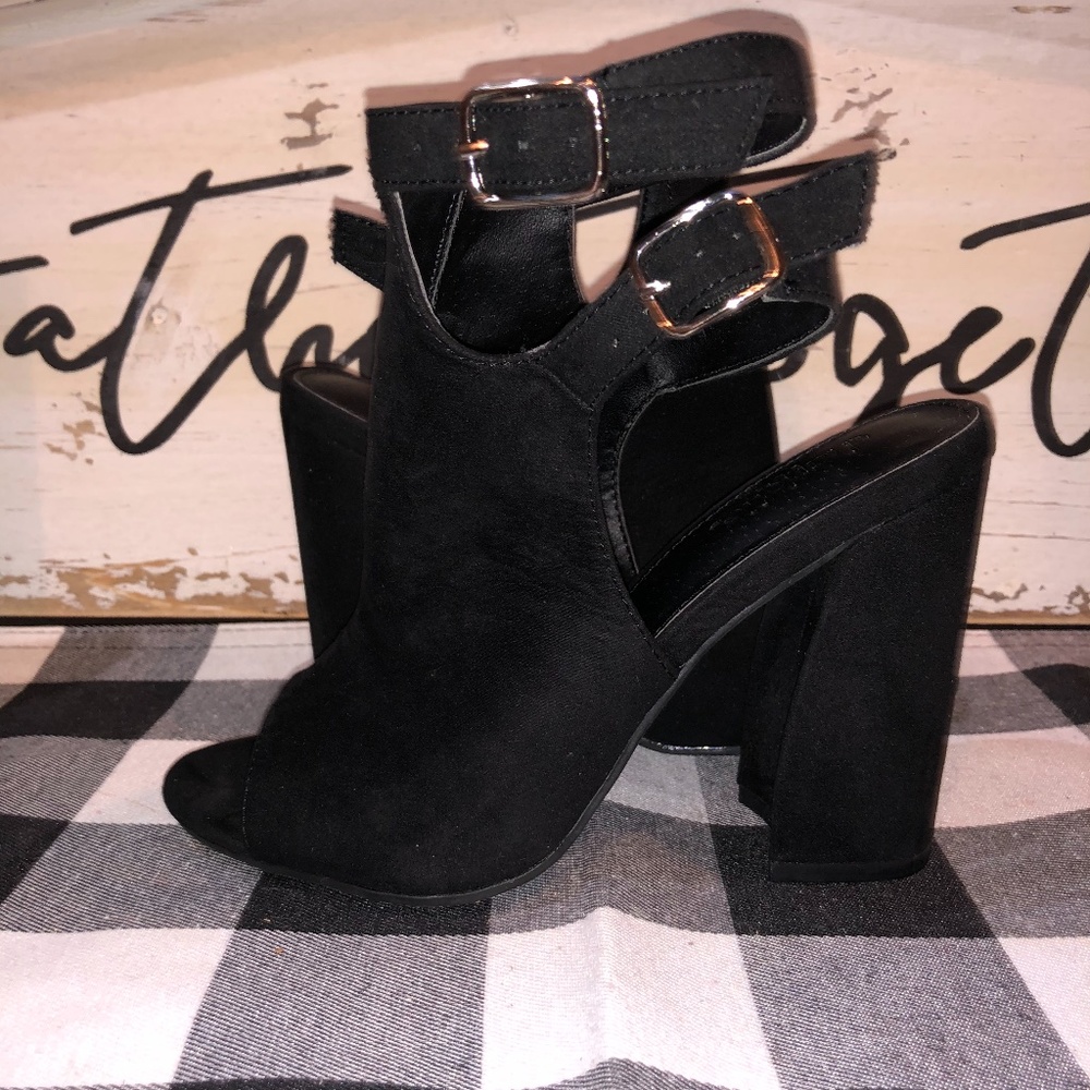 Charlote Russe open toe booties